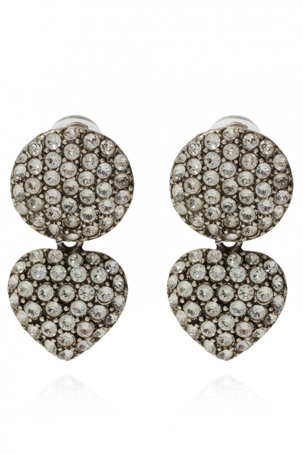 Saint Laurent Brass clip-on earrings